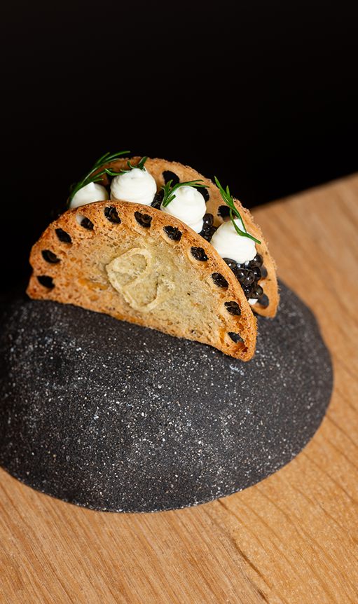 Préparation autour du Caviar